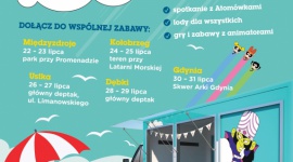 Studio Wyobraźni Cartoon Network zaprasza do wspólnej zabawy nad morzem LIFESTYLE, Dziecko - 22 lipca Studio Wyobraźni Cartoon Network rusza nad polskie morze. W specjalnych wakacyjnych strefach na wszystkie dzieci czeka mnóstwo kreatywnej zabawy oraz… kultowe Atomówki.