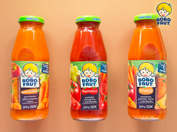 Warzywa i owoce w formie soku od Bobo Frut