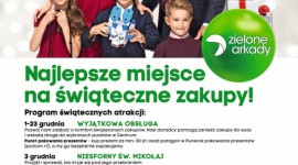 Wyjątkowe święta w Zielonych Arkadach LIFESTYLE, Dziecko - Świąteczna fabryka czekolady, spotkanie ze św. Mikołajem, Wyjątkowa Obsługa czy koncert chóru gospel - to tylko niektóre z atrakcji, jakie Zielone Arkady przygotowały w okresie przedświątecznym dla swoich klientów.