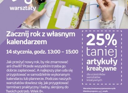 WARSZTATY KREATYWNE – ZACZNIJ ROK Z WŁASNYM KALENDARZEM