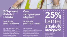 WARSZTATY KREATYWNE - ZRÓB PREZENT DLA BABCI I DZIADKA LIFESTYLE, Dziecko - WARSZTATY KREATYWNE - ZRÓB PREZENT DLA BABCI I DZIADKA 20 stycznia, godz. 13:00 – 15:00 empik Manufaktura, Łódź, ul. Karskiego 5