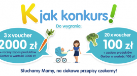 K jak Konkurs „Gerber słucha mam” LIFESTYLE, Dziecko - Gerber chce jeszcze lepiej wsłuchać się w głos Mam – dziś rusza konkurs, który wyłoni najciekawsze przepisy na posiłki dla najmłodszych i sowicie je nagrodzi.