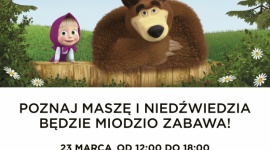 Masza i Niedźwiedź odwiedzą Wrocław LIFESTYLE, Dziecko - Chcesz poznać Maszę i Niedźwiedzia i zrobić z nimi pamiątkowe zdjęcie? Poradzisz sobie ze złapaniem motyla lub z opanowaniem cyrkowej sztuczki? Skorzystaj z wyjątkowej okazji – 23 marca przyjdź do Magnolia Park, aby pobawić się z tą wesołą parą w domku Niedźwiedzia.