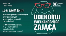 CH Turawa Park organizuje wielkanocny konkurs dla szkół i przedszkoli LIFESTYLE, Dziecko - Wielkanocne zające zbliżają się do centrum handlowego Turawa Park. W ramach konkursu „Udekoruj Wielkanocnego Zająca”, zespoły dziecięce z klas początkowych szkół i przedszkoli mają za zadanie wykonać najbardziej oryginalną dekorację ogromnego modelu wielkanocnego zajączka.