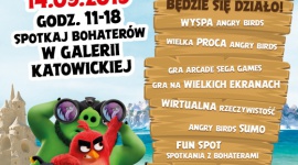 We wrześniu Angry Birds opanują Galerię Katowicką LIFESTYLE, Dziecko - Niebawem Angry Birds rozbiją swoje bazy na terenie Galerii Katowickiej.