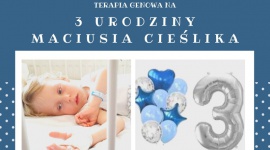 Prezent życia na 3 Urodziny Maciusia Cieślika - ustanawiamy Rekord Polski LIFESTYLE, Dziecko - Marzyłeś o tym, by wziąć udział w ustanowieniu rekordu? Masz szansę to zrobić! Jednocześnie możesz pomóc Maciusiowi Cieślikowi choremu na SMA i epilepsję.